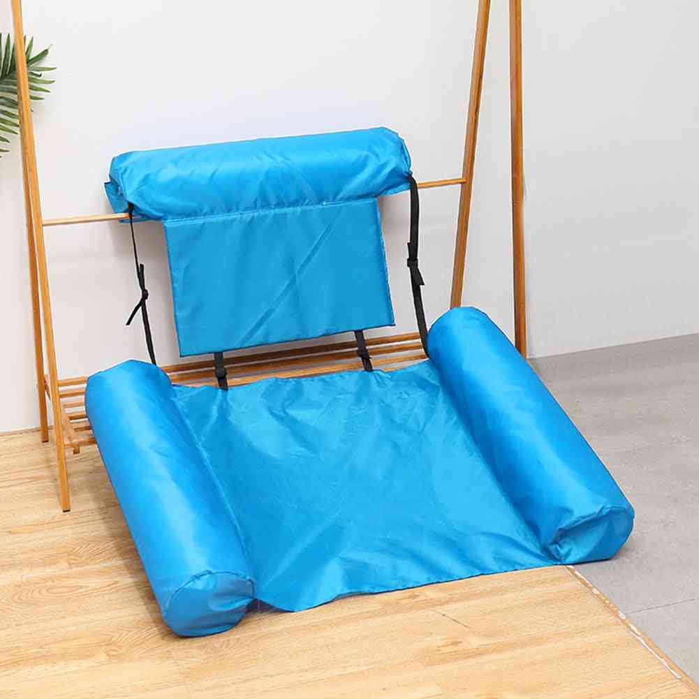 Inflatable Foldable Floating Row Swimming Pool Water Chair