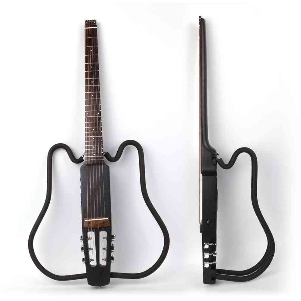 Bærbar-akustisk hovedløs, foldbar elektrisk guitar