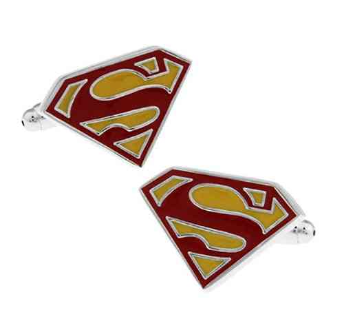 Classic Superheroes Cufflinks, Quality Brass Material, Smooth Plating Cuff Links