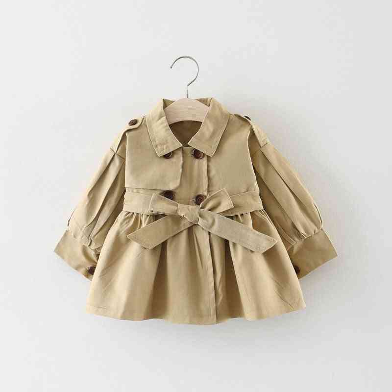 Podzimní holčičí oděvní bunda, módní dětský kabát