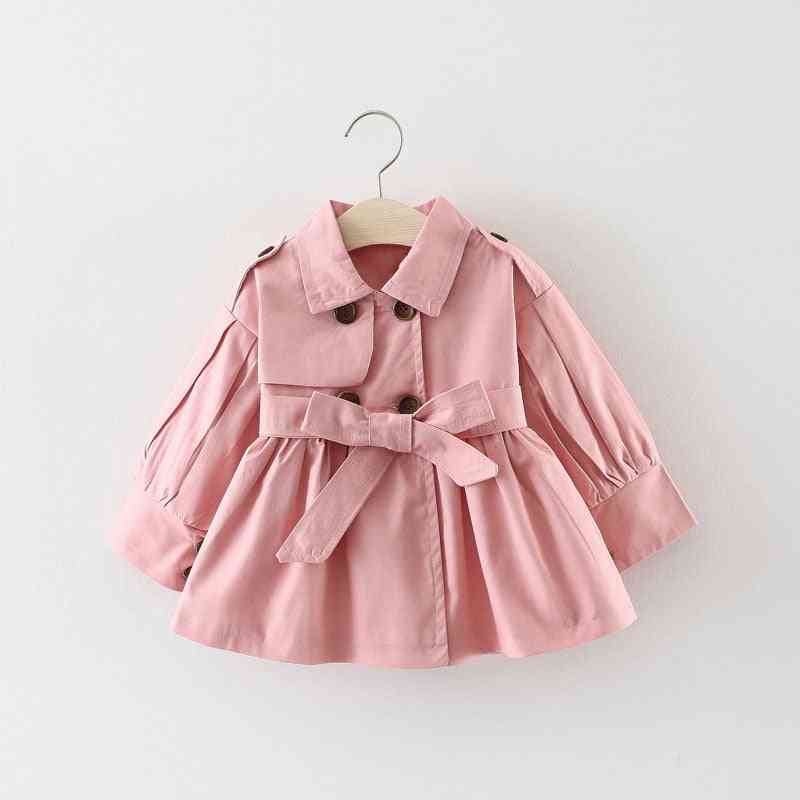 Podzimní holčičí oděvní bunda, módní dětský kabát