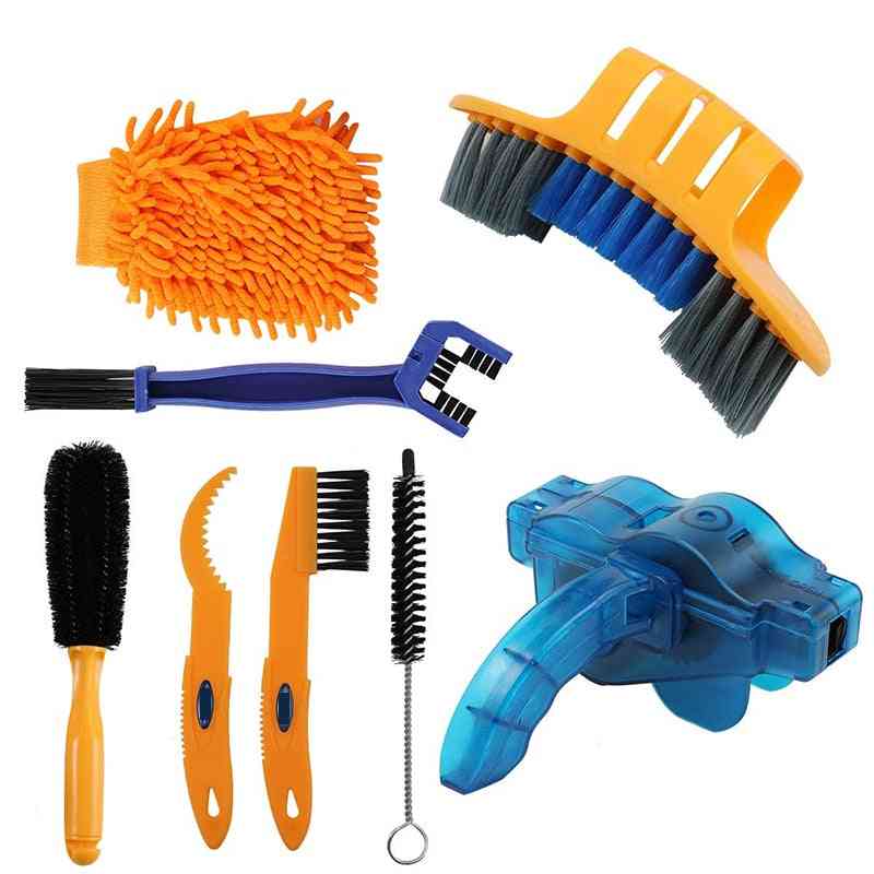 Cleaning Kit Bicycle Brush Maintenance Tool For Mountain, Road, City