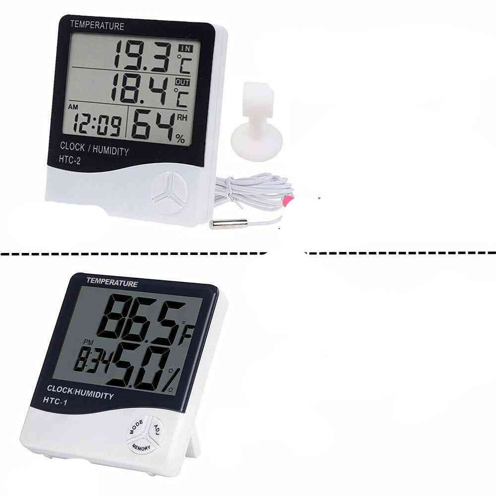 Lcd Electronic Digital Temperature Humidity Meter Indoor Outdoor Thermometer Hygrometer