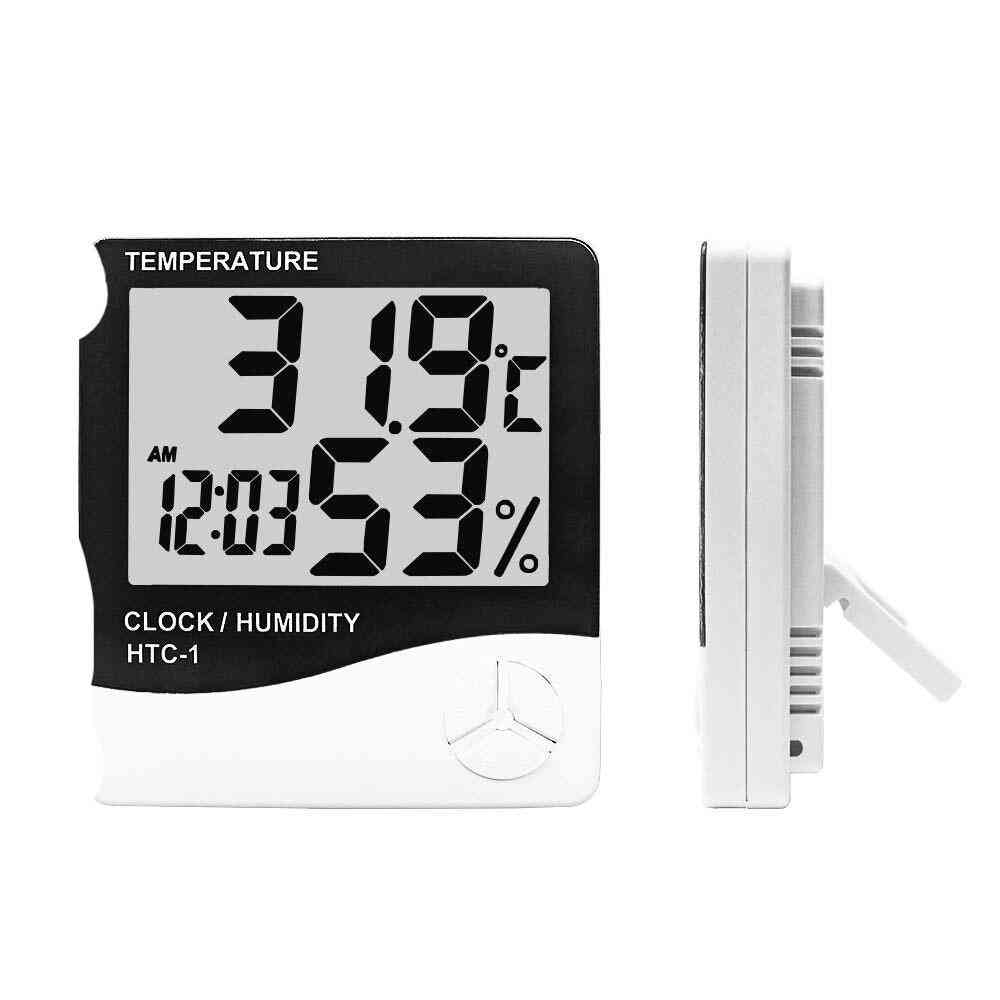 Lcd Electronic Digital Temperature Humidity Meter Indoor Outdoor Thermometer Hygrometer