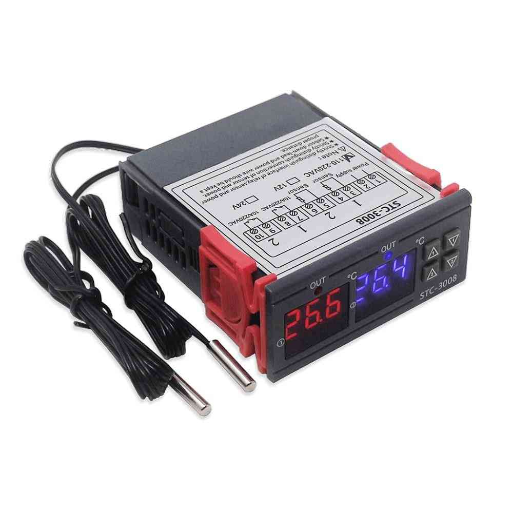 Dual Digital Temperature Controller  Thermoregulator Thermostat With Heater Cooler