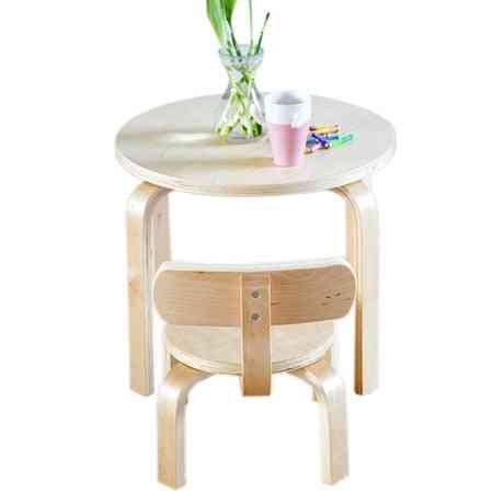 1 Desk+1 Chairs Sets Solid Wood Kids Furniture Sets