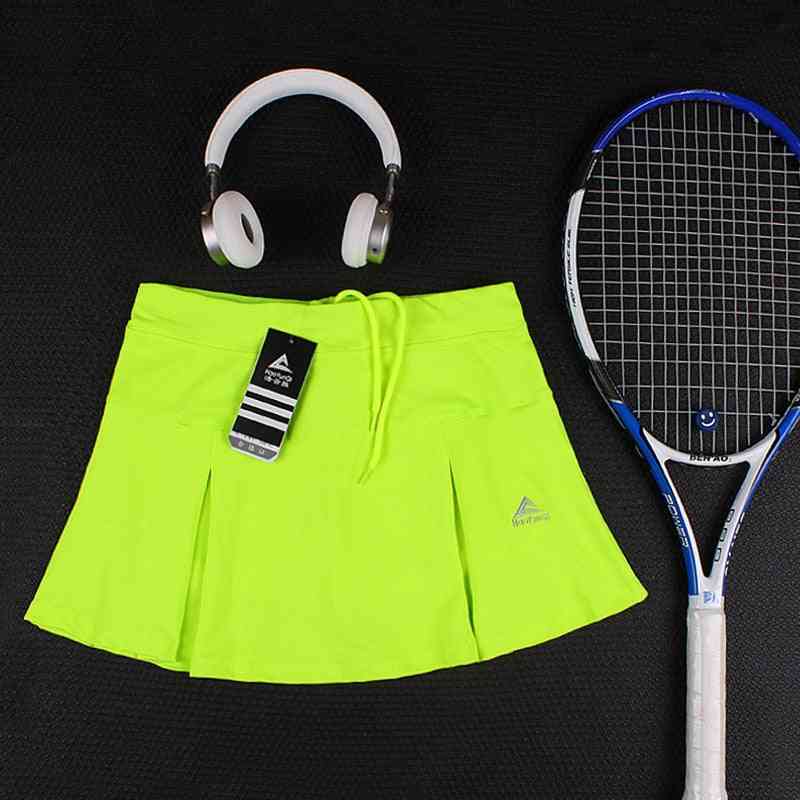 Tenniskorts, tenniskjol för flickor med shorts, badmintonkjol med ficka