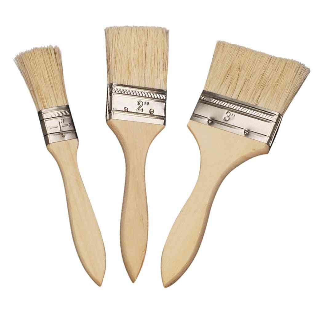 Wooden Handle- Paint Barbecue Brush Tool