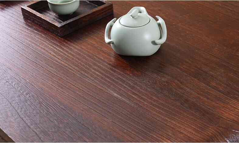 Table à thé rectangulaire basse en bois pour salon