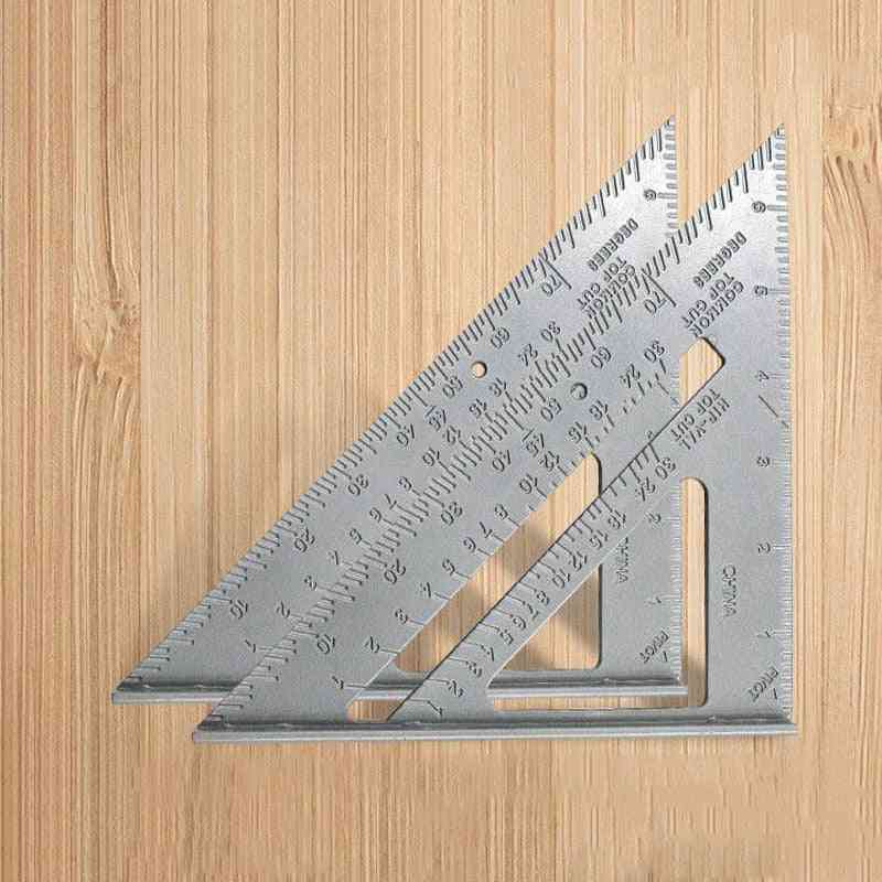 7 Inch- Measuring Ruler Speed, Square Roofing, Triangle Angle, Protractor Tools