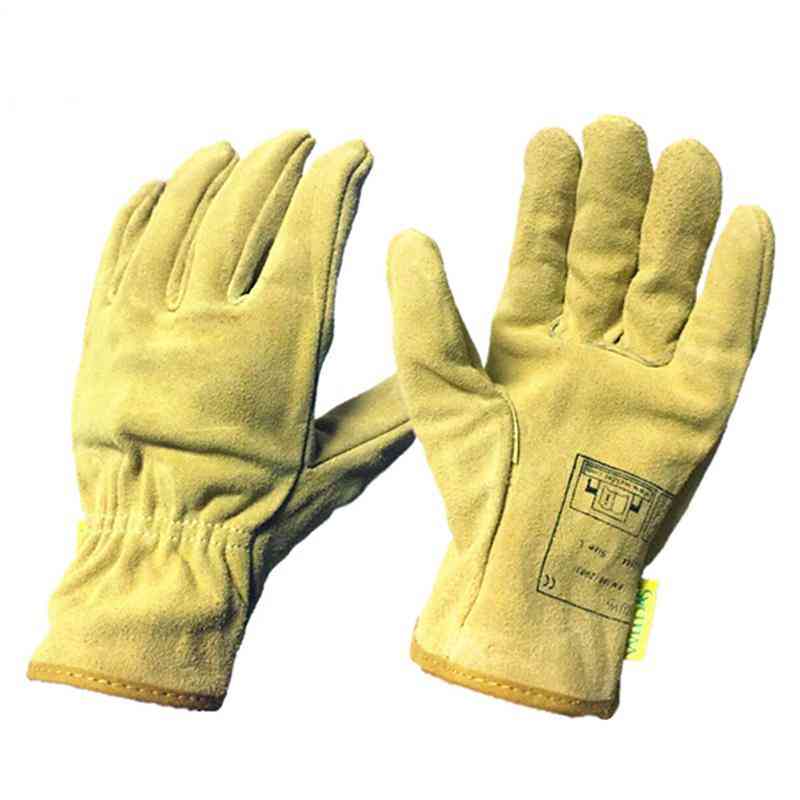 Heavy Duty Gardening Working Leather Gloves