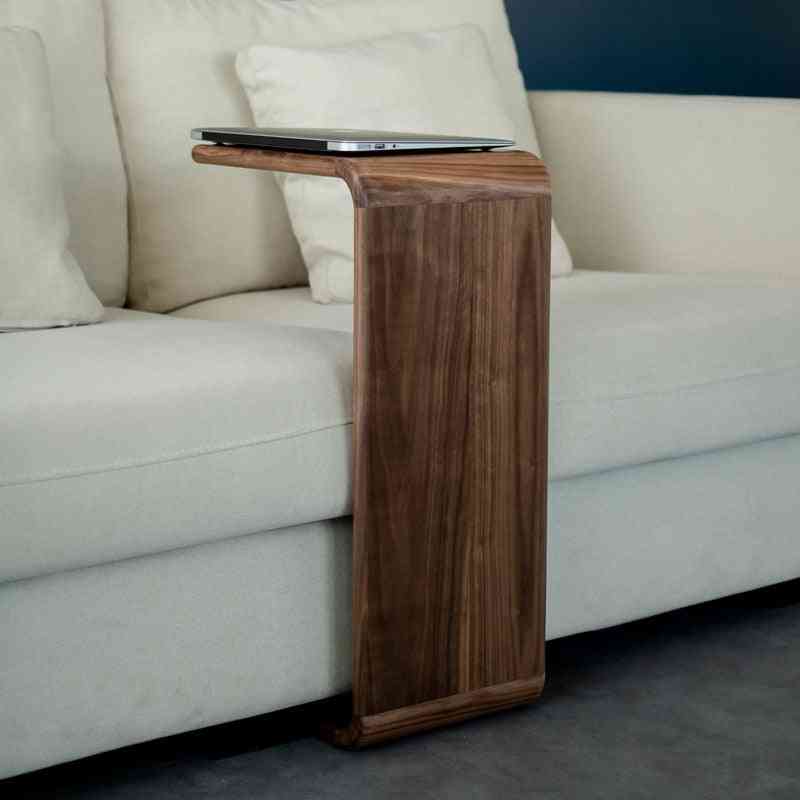 Massivt trä modernt minimalistiskt soffahörn liten lägenhet vardagsrum soffbord