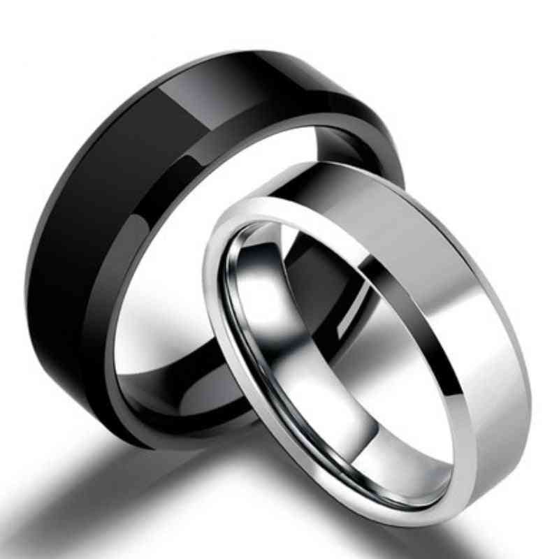 Anti-allergy Smooth Couples Rings For Man & Woman