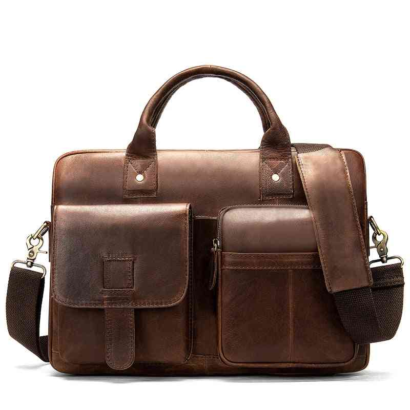 Men's Briefcase Bag, Genuine Leather Laptop Bags
