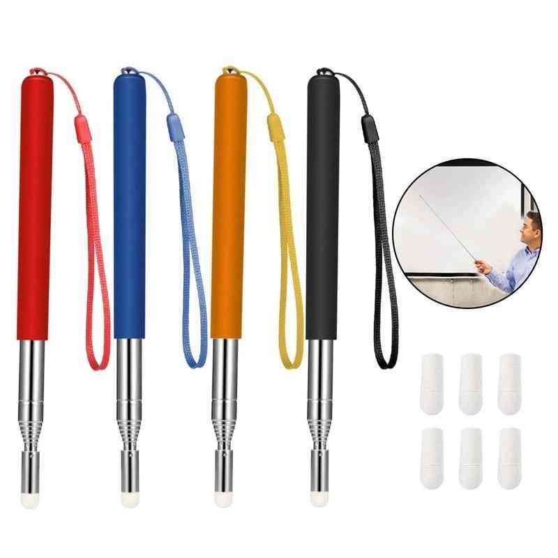 Retractable Telescopic- Teaching Pointer And Lanyards