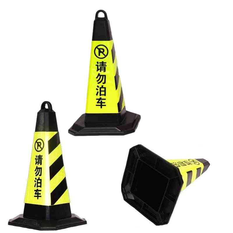 Safety Square Cones Warning Rubber Road Sign