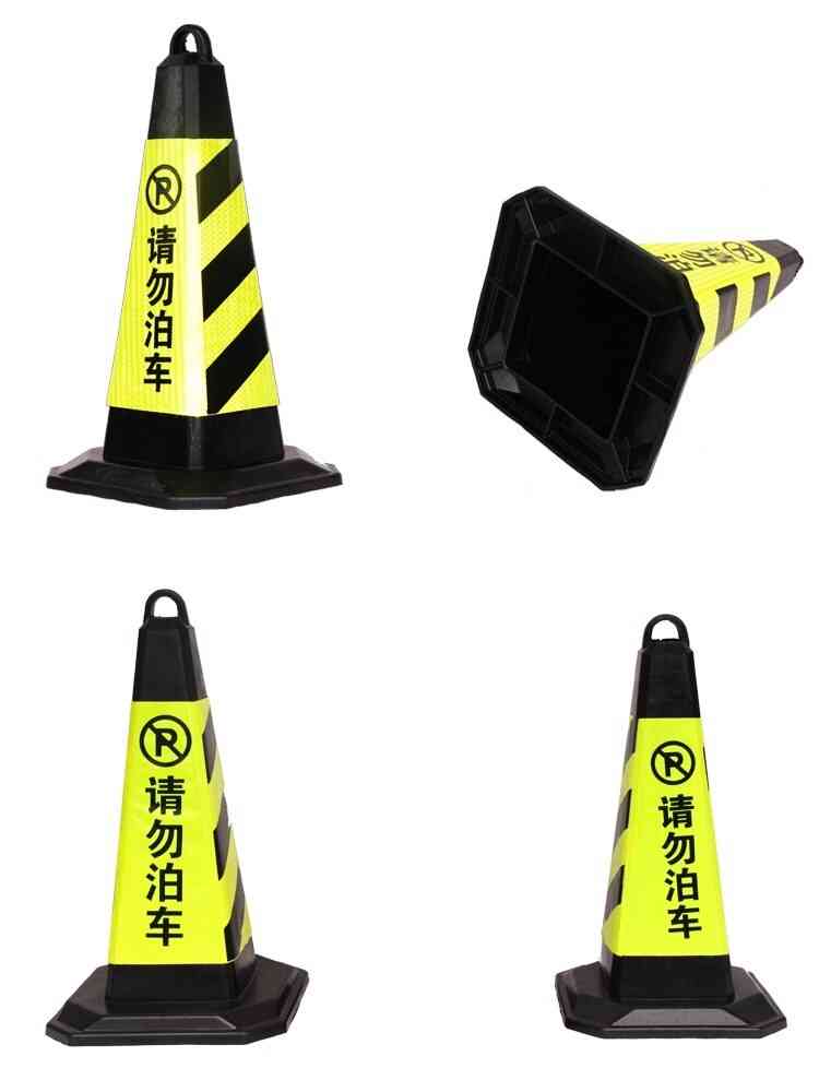 Panneau de signalisation en caoutchouc d'avertissement de cônes carrés de sécurité