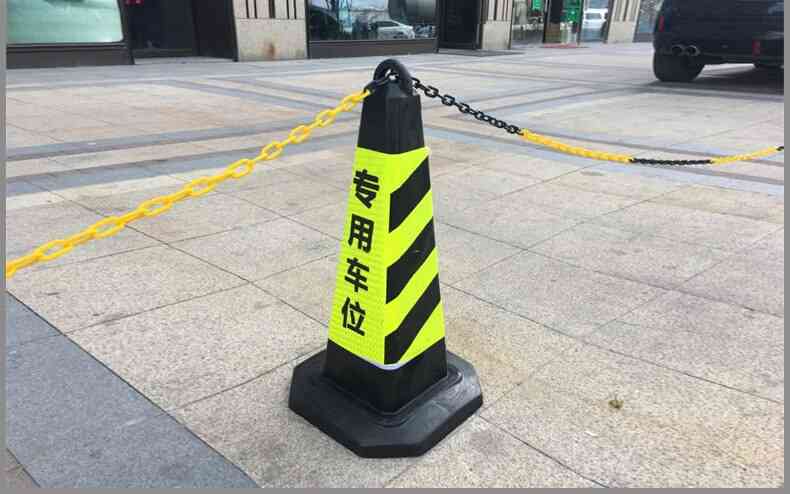 Safety Square Cones Warning Rubber Road Sign