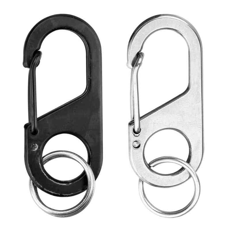 Carabiner Shape- Key Chain Ring, Outdoor Climb Hanger, Buckle Snap Hook Clip Tool