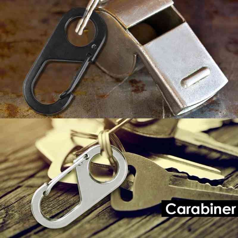 Carabiner Shape- Key Chain Ring, Outdoor Climb Hanger, Buckle Snap Hook Clip Tool