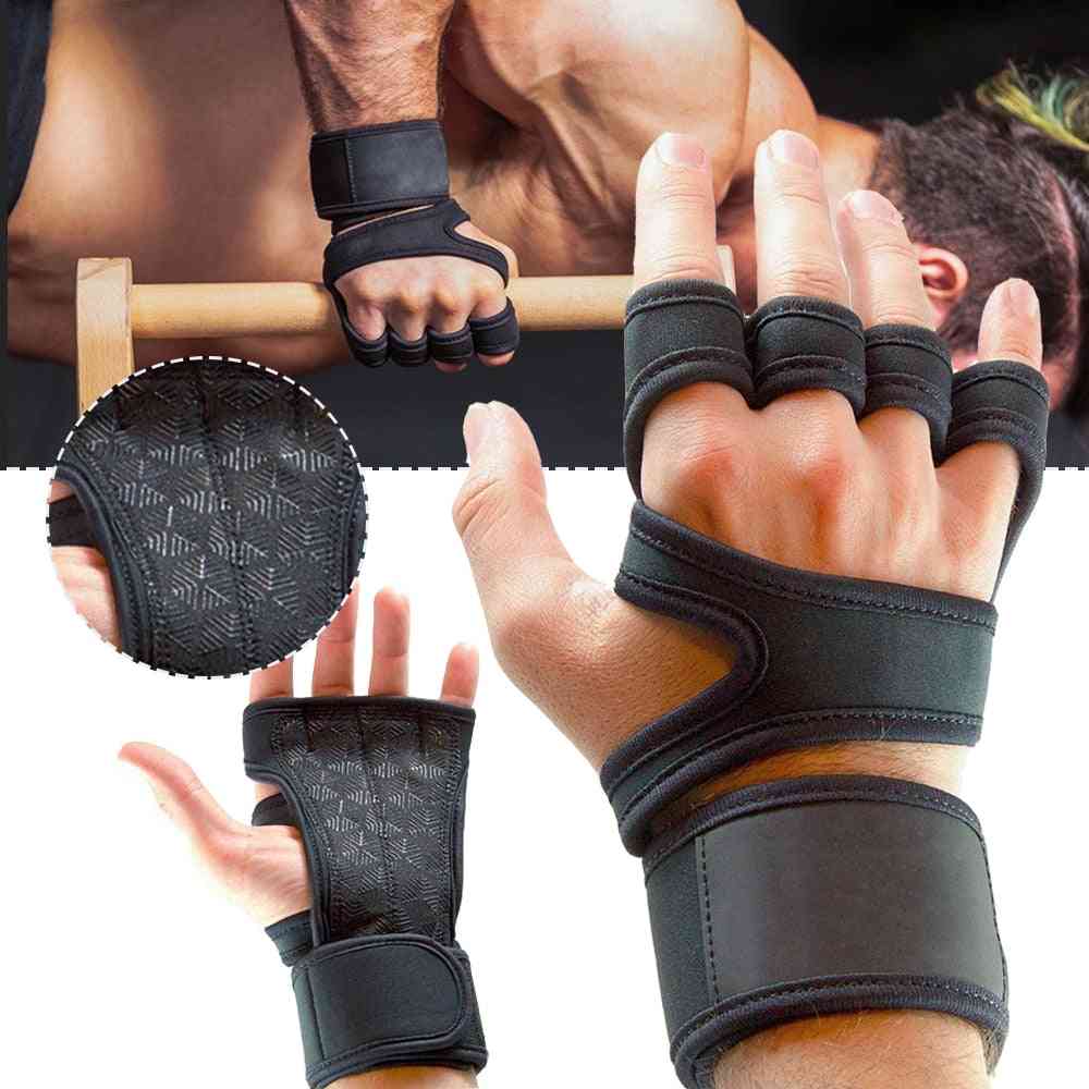 Weight Lifting- Sports Fitness, Hand Palm Protector, Grips Glove, Women