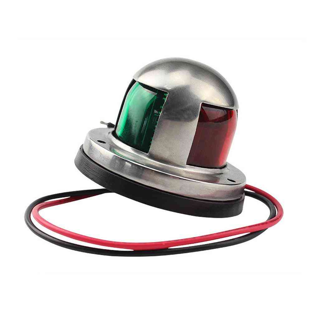 Stainless Steel- Red, Green Bow, Navigation Led, Warning Light Lamp