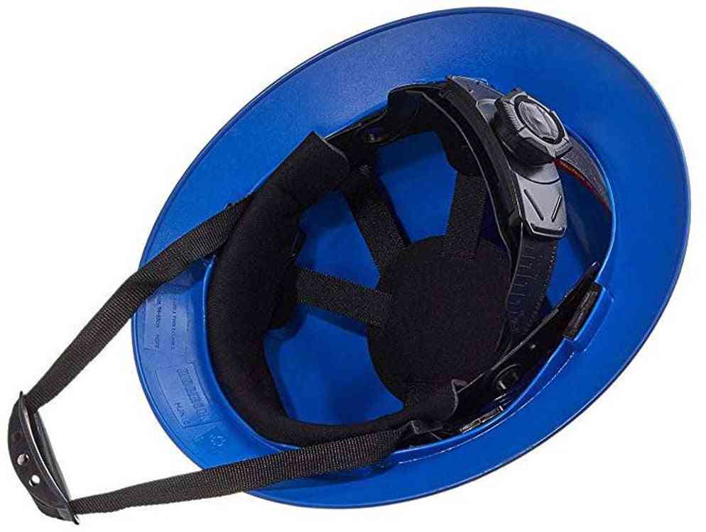 Carbon Fiber Safety Helmet Men Wide Brim Protection Hat