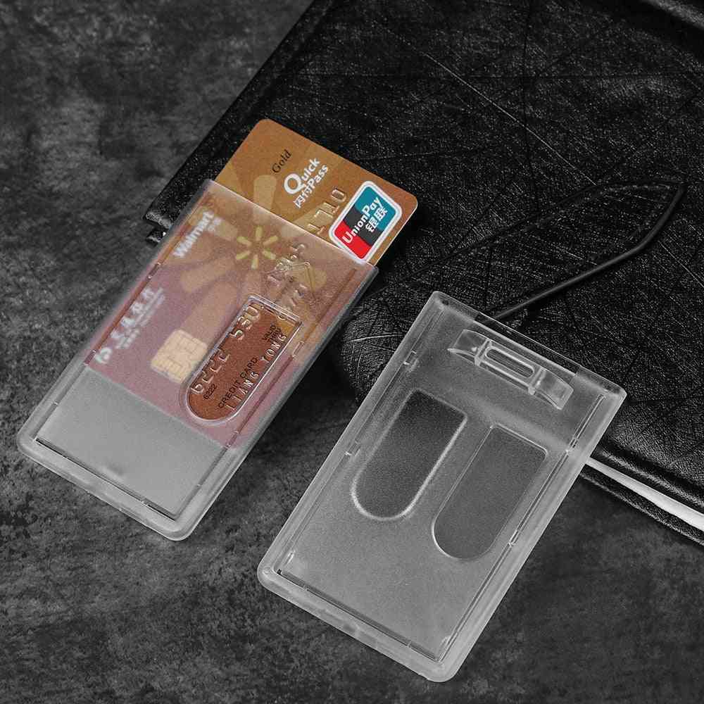 Portable Practical Durable Double-sided Hard Plastic Badge Work Id Card