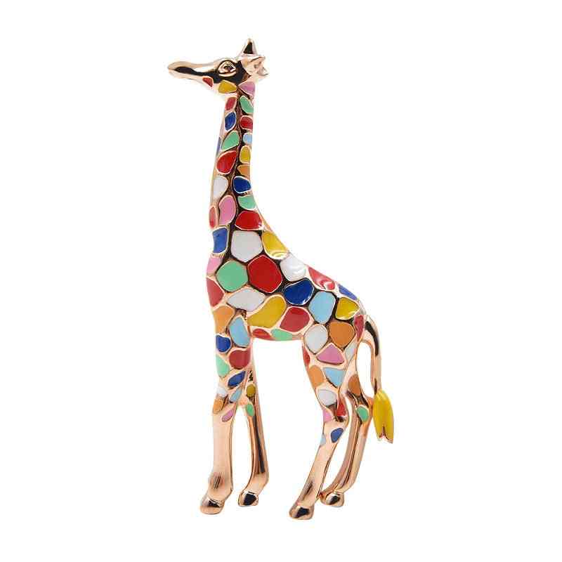 Enamel Giraffe Brooches For Women, Cute Animal Brooch Pin, Jewelry