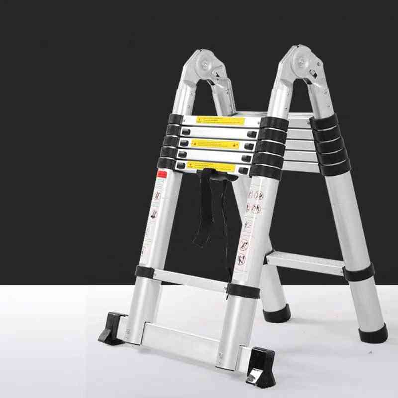 Portable Telescopic Ladder With Board