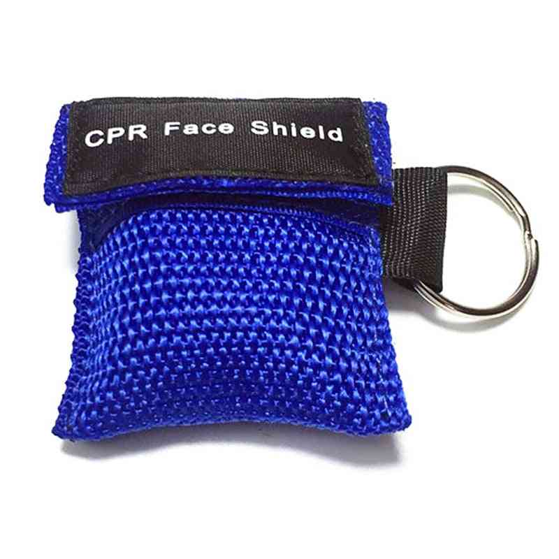 Resuscitator Mask Keychain Emergency Face Shield First Aid