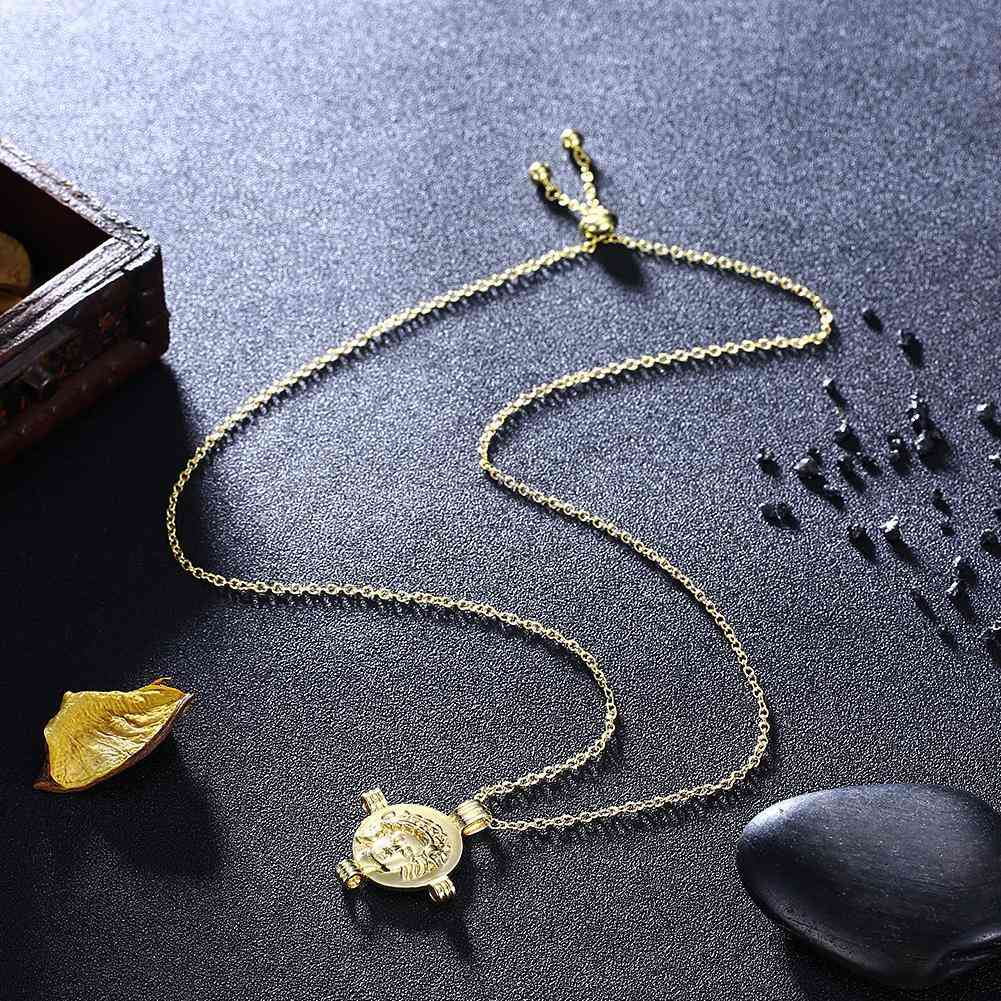 Roman Leader -adjustable Necklace In 18k Gold Plated