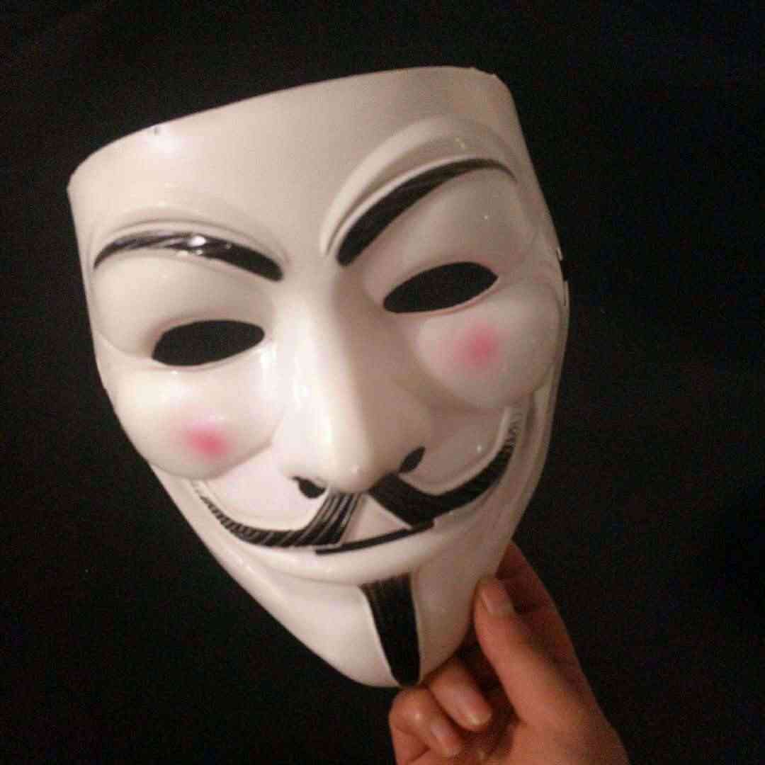 Halloween masker v för vendetta mask kille fawkes anonym