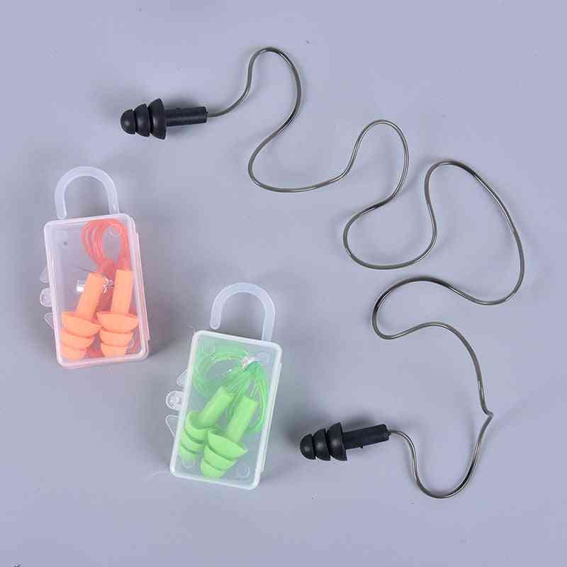 Tappi per le orecchie antirumore custodia per clip per il naso protezione impermeabile per tappi per le orecchie