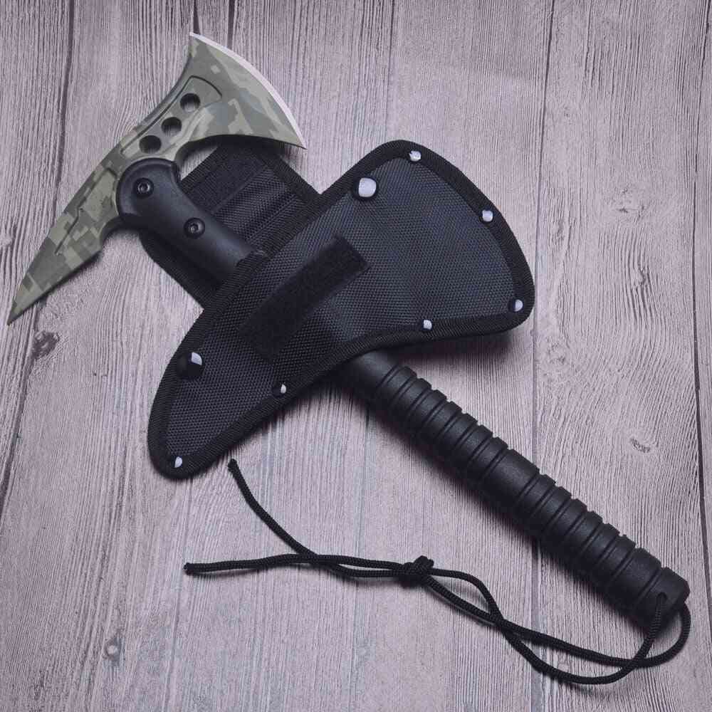 Camouflage Hunting, Camp Survival, Machete Axe With Fiberglass Handle