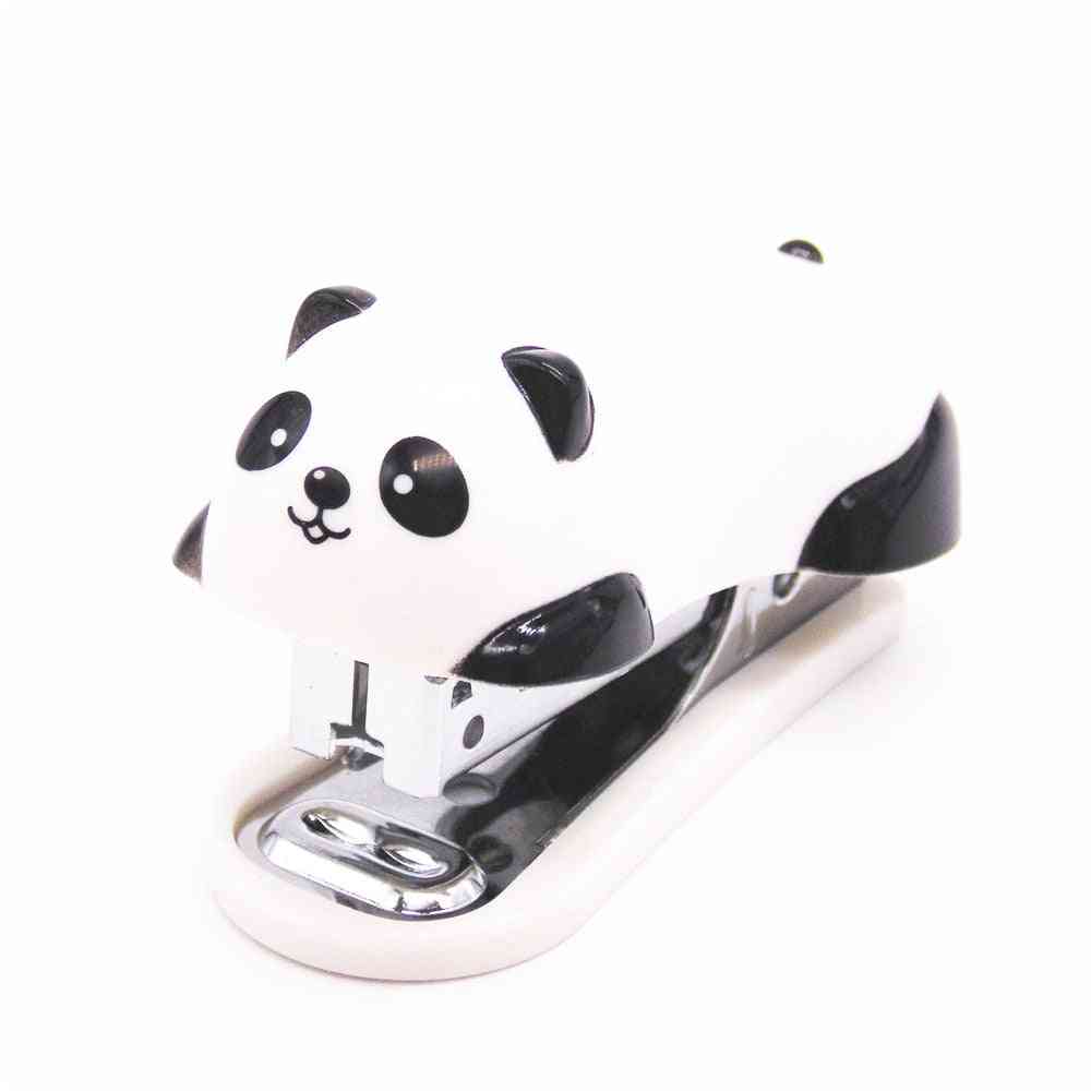 Mini cucitrice panda cartone animato ufficio scuola forniture cancelleria graffetta