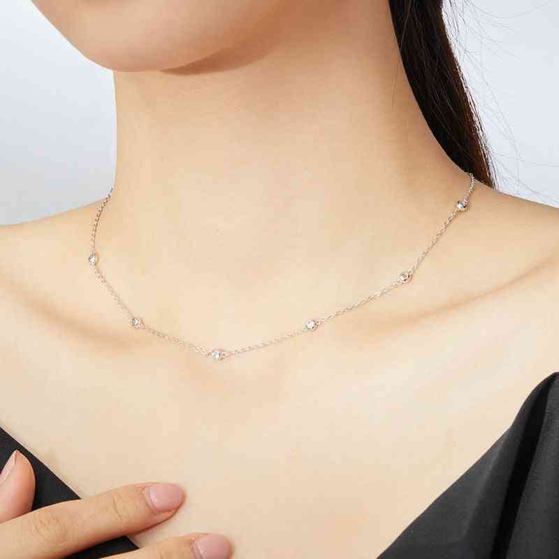 ženský retiazkový náhrdelník, náhrdelník, krátke kovové náhrdelníky, šperky