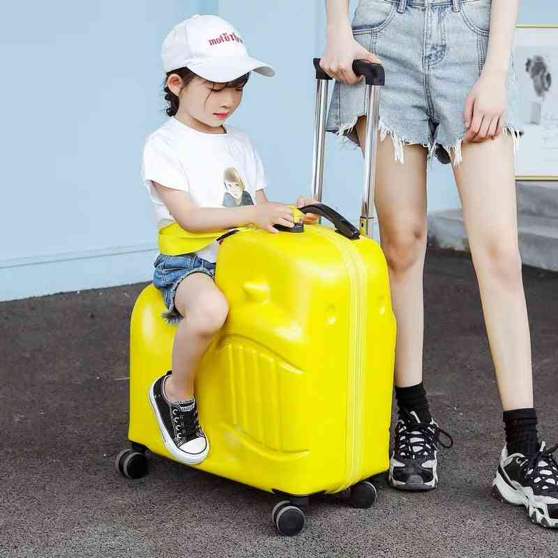 Kids Fashion Rolling Luggage, Boy Cute Trolley Suitcases