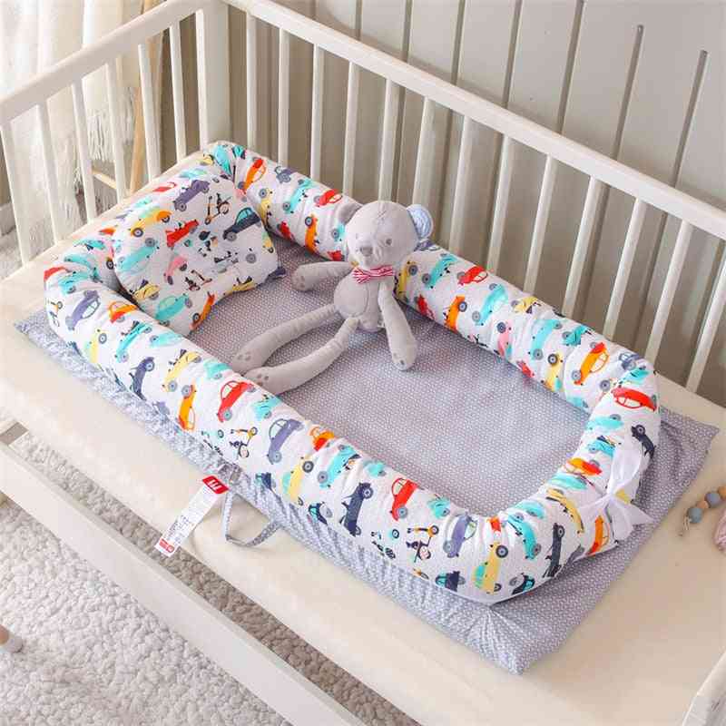 Baby Nest Bed Portable Crib Travel Beds, Soft Cotton