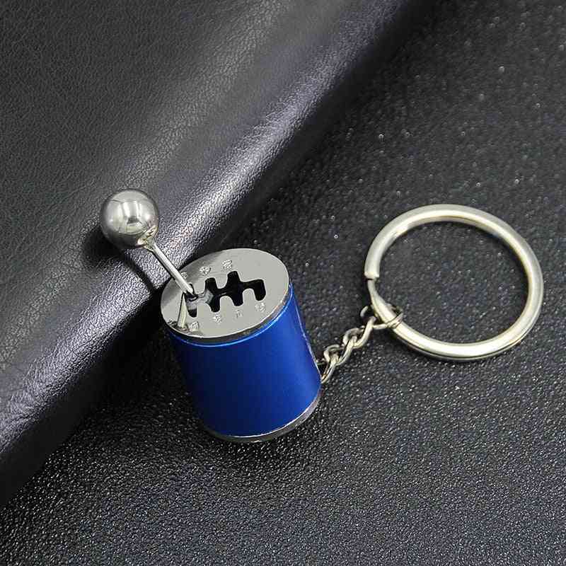 6-speed Gear Head, Manual Transmission Lever, Metal Key-ring For Car