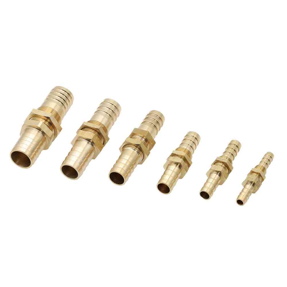 Hose Barb Bulkhead Brass Barbed Tube Fitting Coupler Connector Adapter