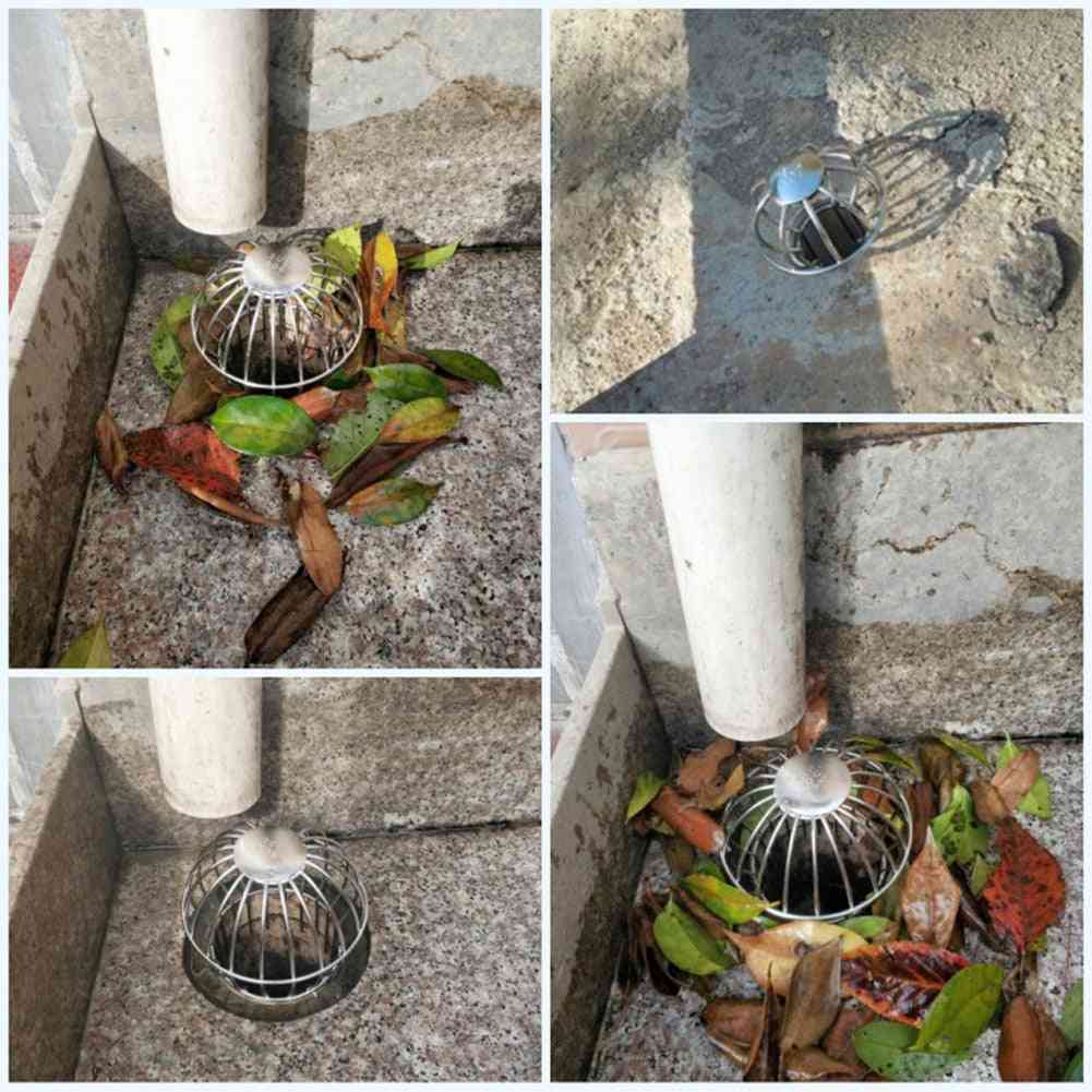 Drain Balcony Garden Debris Tool Floor Outdoor Stainless Steel Stops Leaves Filter Strainer Anti-clogging Cleaning Gutter Guard
