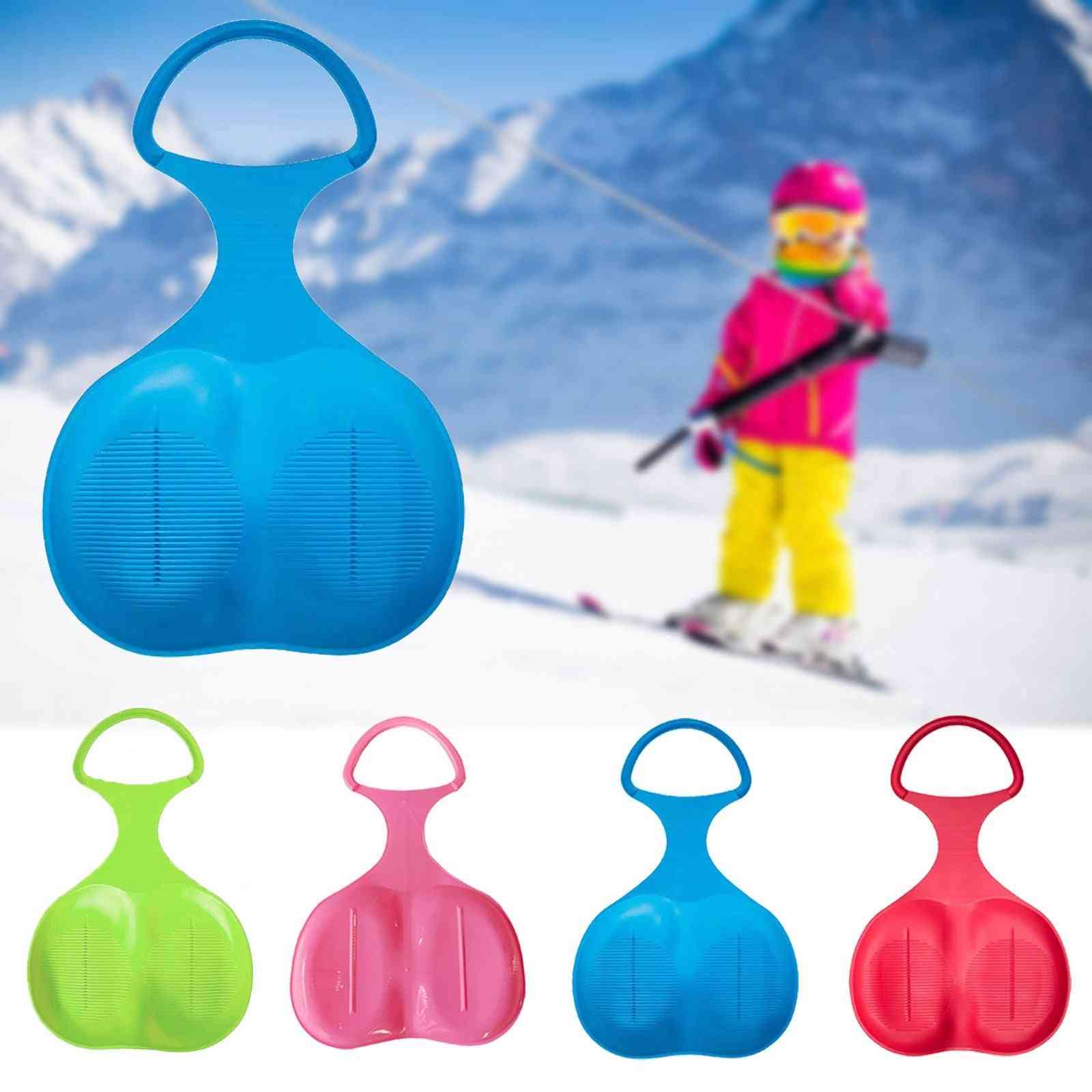 Winter Outdoor Sport Thicken Kids, Adult, Snow Sled Sledge, Ski Board Sleigh, Outdoor Grass Plastic Boards Sand Slider, Snow Luge