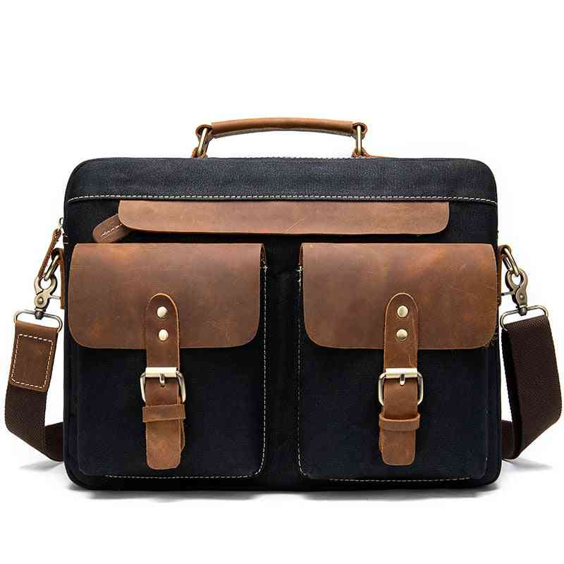 Men Briefcases, Men's Bag, Leather Business Office Bags