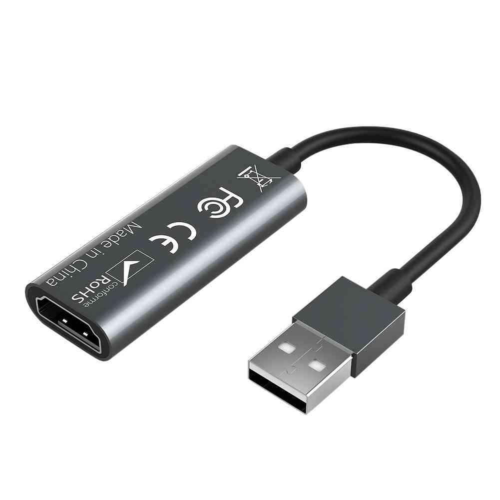 Mini 1080p fuld hd hdmi-kompatibelt USB 2.0 videooptagelseskort