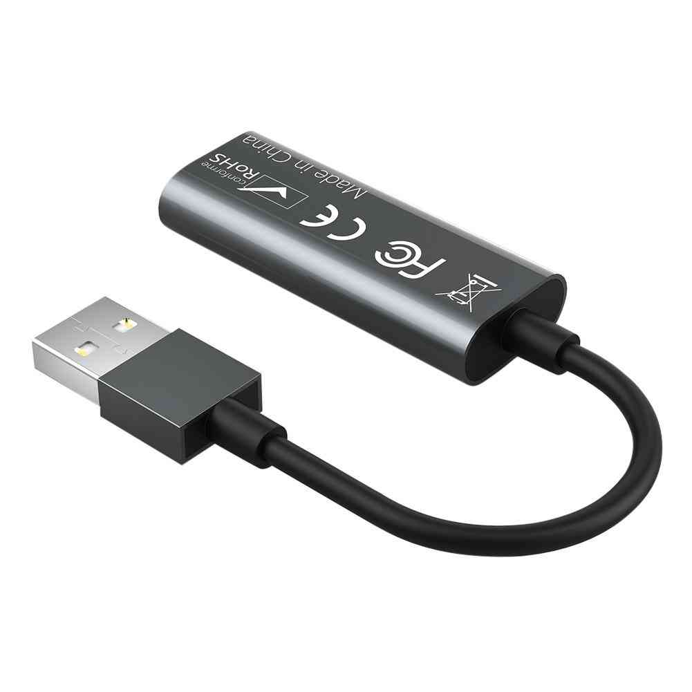 Mini 1080p fuld hd hdmi-kompatibelt USB 2.0 videooptagelseskort