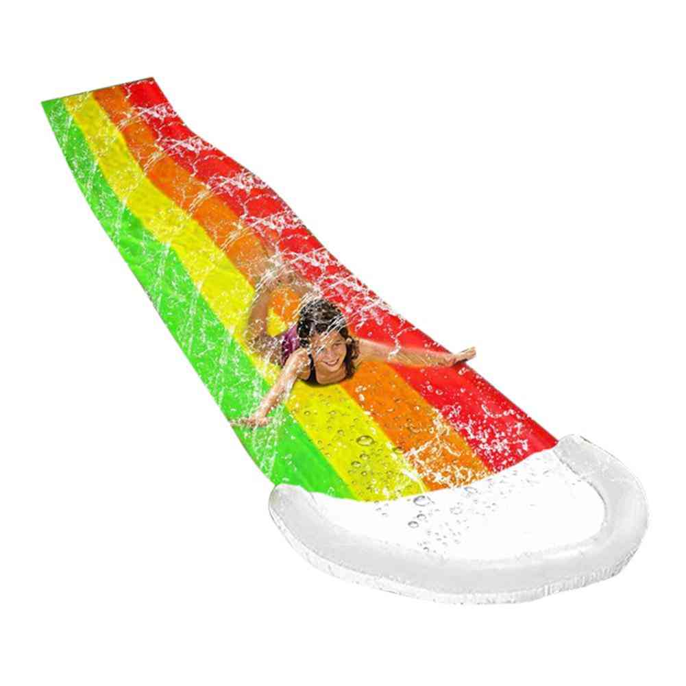 Summer- Single Water Slide, Racing Slip Mat, Inflatable Spray Toy