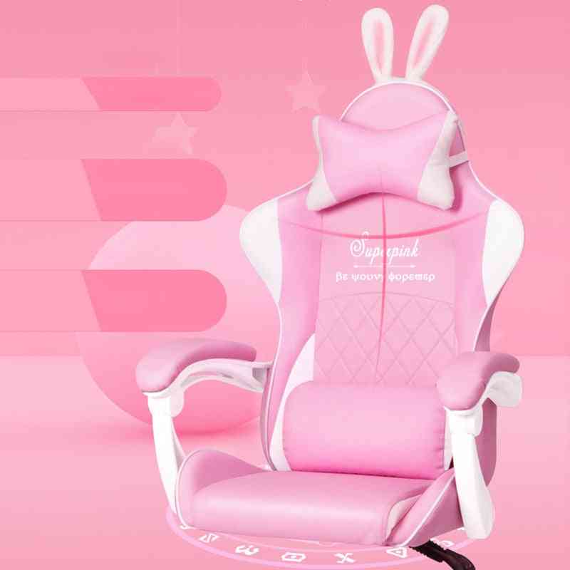 Hot pink gaming stol