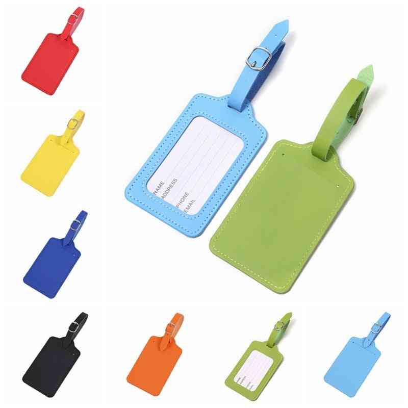 Pu Leather Luggage Tag Cover