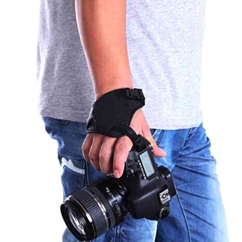 Camera Pu Leather Grip Rapid Wrist Strap